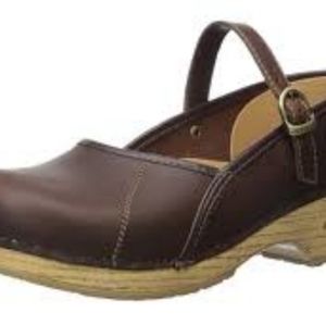 Dansko Marcelle Woodgrain Wedge Mary Jane